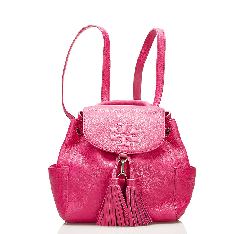 Tory Burch バッグパック レザーリュック ピンク ベ*迎様 トリーバーチ
