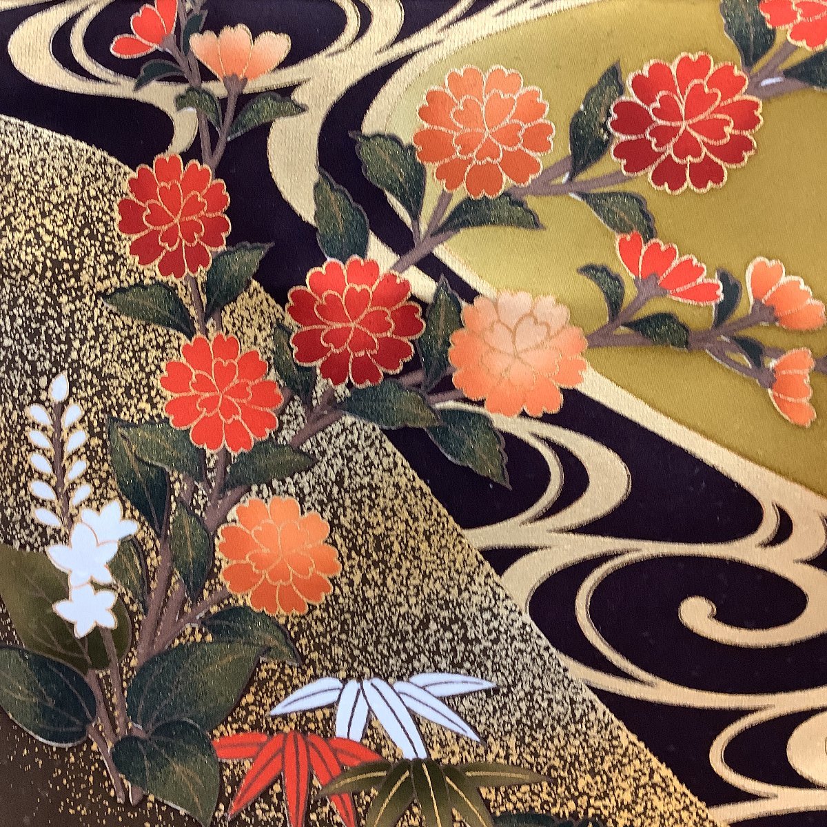 きものcocon☆振袖☆金駒刺繍/成人式/卒業式/結婚式/正絹/からし色系 