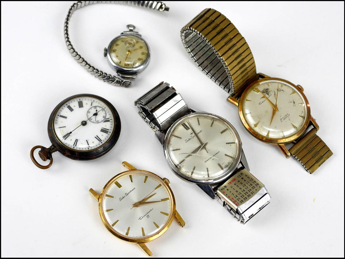 SEIKO Yahoo!オークション 腕時計 ジャンク 10点セット (さ行 まとめて