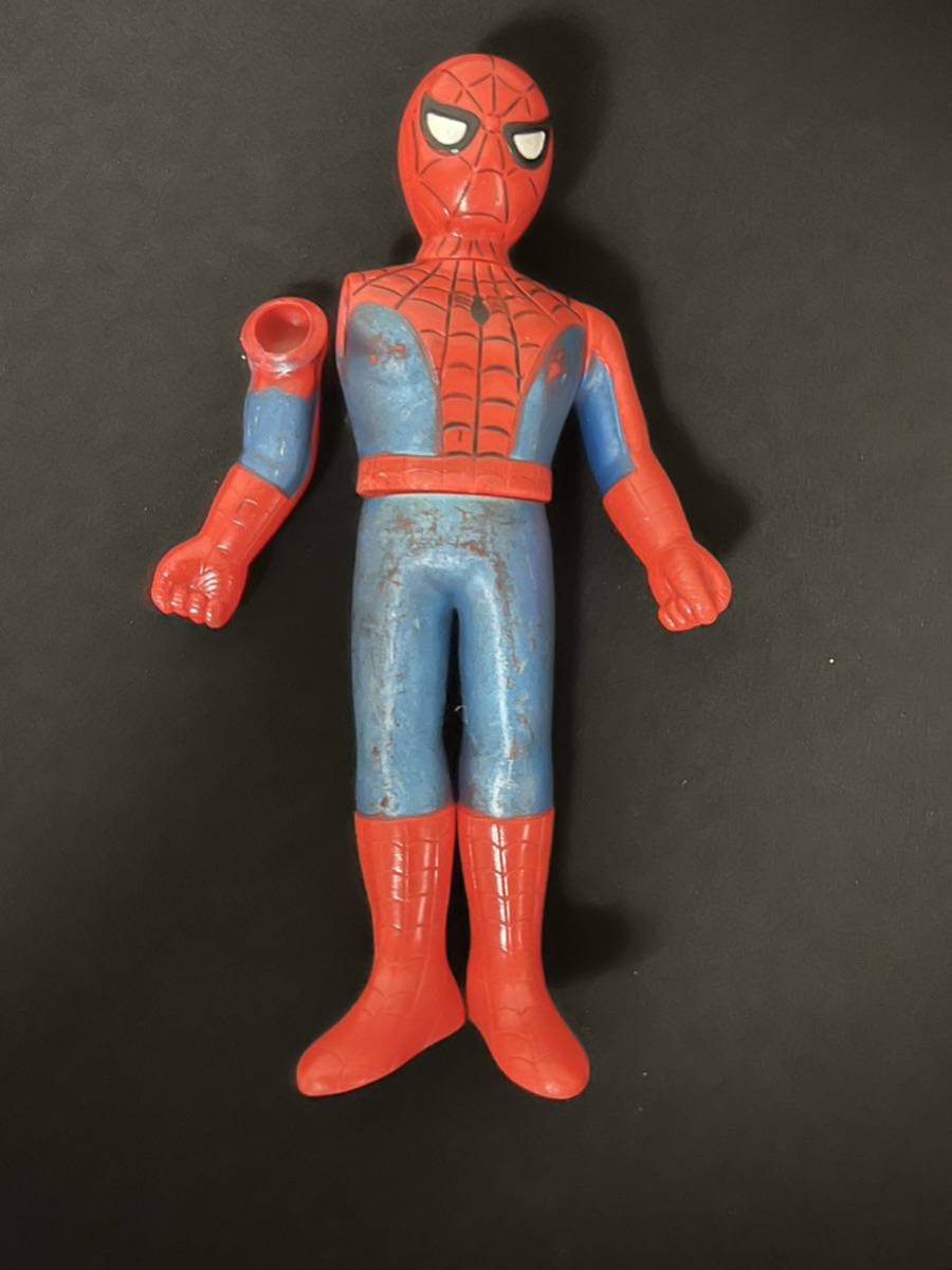当時物 ポピー スパイダーマン スタンダード ソフビ 23cm 昭和レトロ 