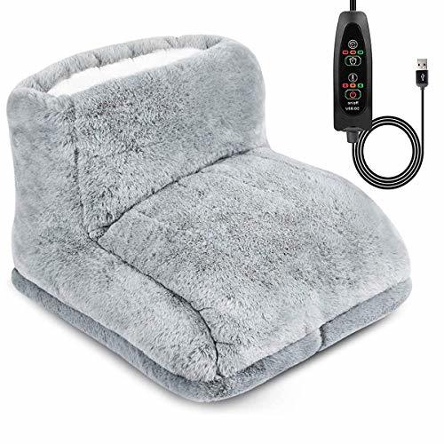 フットウォーマー Menetop 足温器 電気足温器 USB足温器 フットヒーター 3段階切替 タイマー 5V 足入れ 冷え症対策