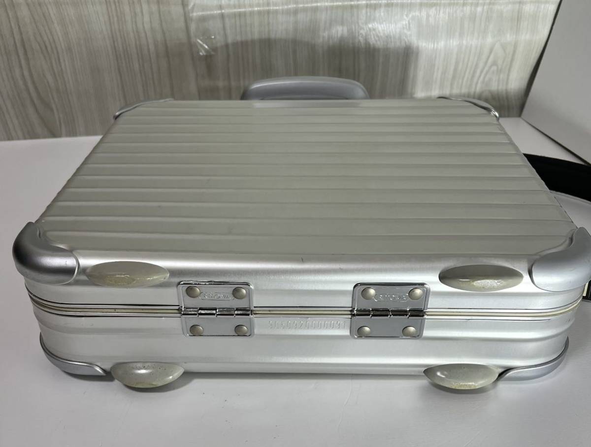 廃盤・良品】 希少な青ロゴ RIMOWA リモワ アタッシュケース 2way