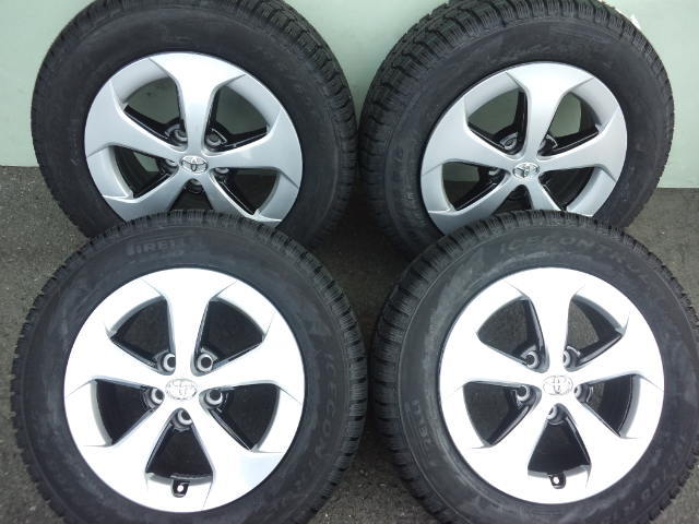  PRIUS 30後期プリウス純正アルミブラック 195/65R15 スタッドレスピレリ WISHカルディナプレミオアリオンラクティスアルデオカバリエ(スタッドレスタイヤ)｜売買されたオークション情報、yahooの 5穴