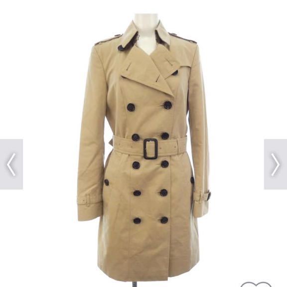 バーバリー トレンチコート ベージュ ハニーBurberry 38 used ライナー