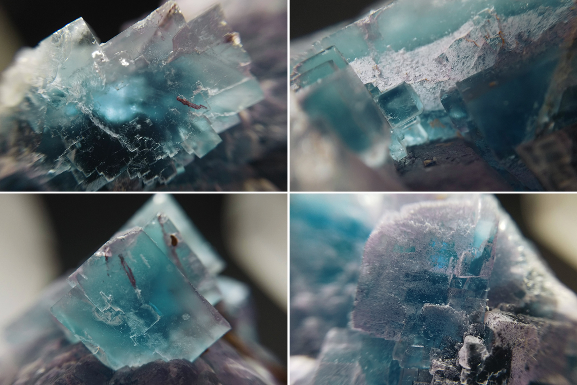 約250g 黒い森 フローライト 蛍石 クラスター 結晶 原石 標本 約1257ct