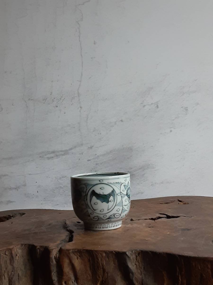 古伊万里 – 逢季荘 | 蕎麦猪口 くらわんか (江戸後期) 山水図蕎麦