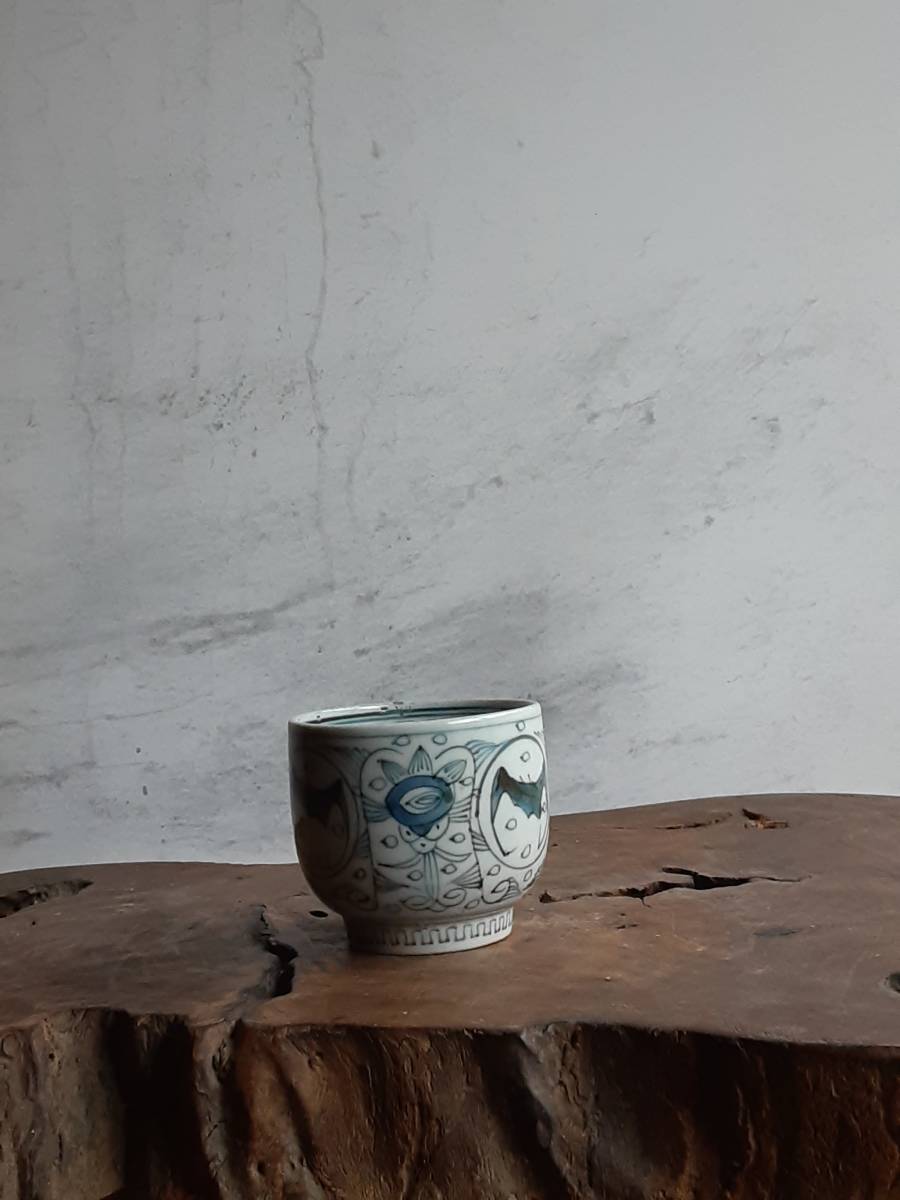 古伊万里 – 逢季荘 | 蕎麦猪口 くらわんか (江戸後期) 山水図蕎麦