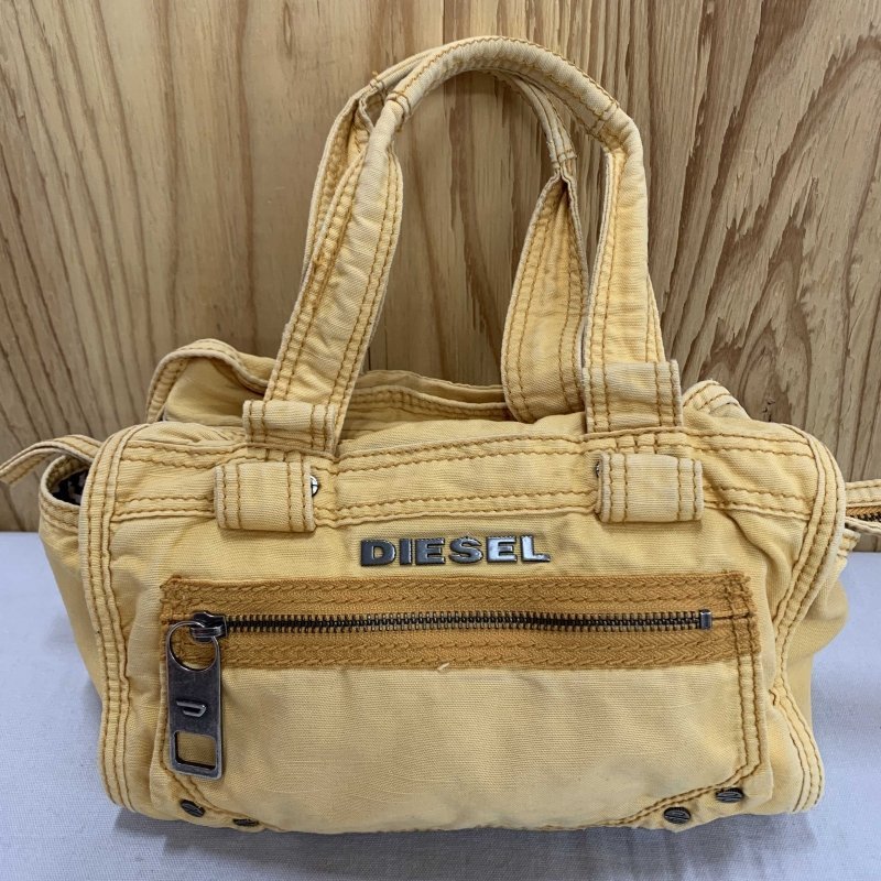 超激得，限定セール ＤＩＥＳＥＬ メンズ 色褪せあり メタル ロゴ 状態考慮 ディーゼル ミニハンドトートバッグ イエロー 鞄/247(その他)｜売買されたオークション情報、yahooの商品情報をアーカイブ公開 - オー その他