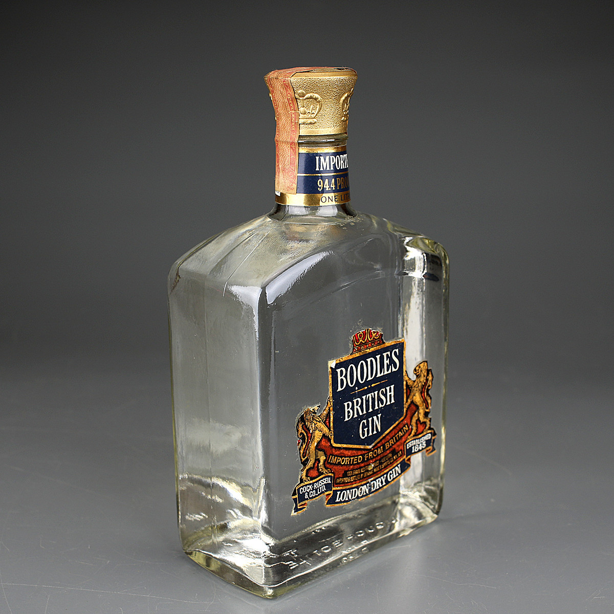BOODLES BRITISH GIN 未開栓　古酒 Z1014 古酒 BOODLES BRITISH GIN ブードルス ジン 1000ml 1845 未開封 z