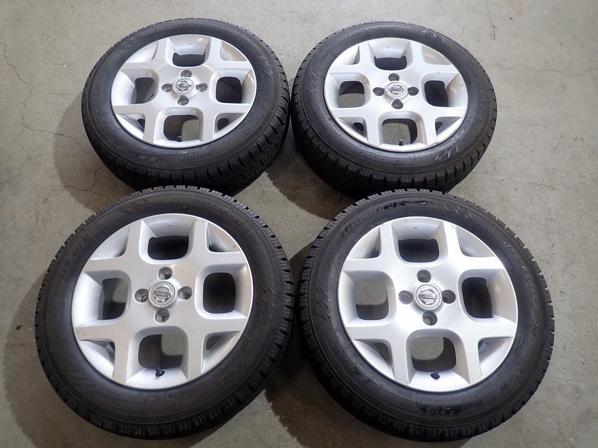 人気定番，セール QR2974 175/65R15 日産純正 Z12キューブ マーチ等 スタッドレスセット TOYO 15&times;5.5J 100/4H ET50(スタッドレスタイヤ)｜売買されたオークション情報、yahooの商品情報をアーカイブ公開 - オークファン 4穴