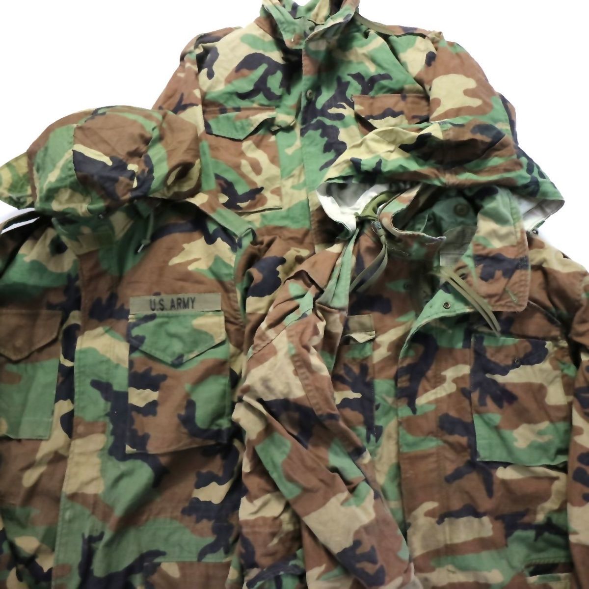 M-65 4th M-R Land 90's Camo Used Wood Model Jacket Field ウッドランドカモ フィールドジャケット 米軍 アメリカ軍 S-S