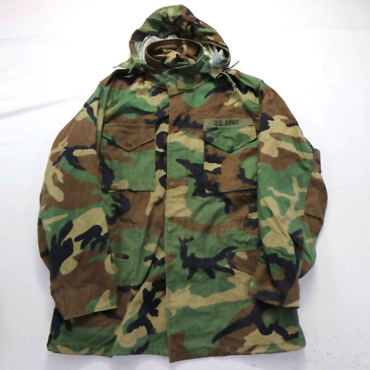 M-65 4th M-R Land 90's Camo Used Wood Model Jacket Field ウッドランドカモ フィールドジャケット 米軍 アメリカ軍 S-S