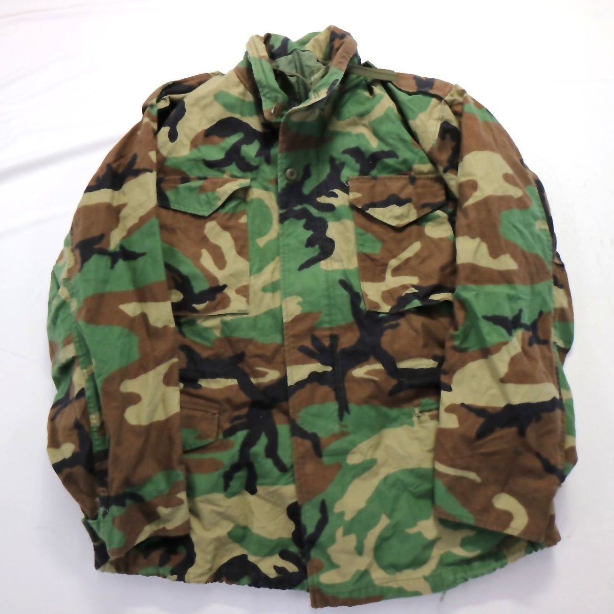 M-65 4th M-R Land 90's Camo Used Wood Model Jacket Field ウッドランドカモ フィールドジャケット 米軍 アメリカ軍 S-S