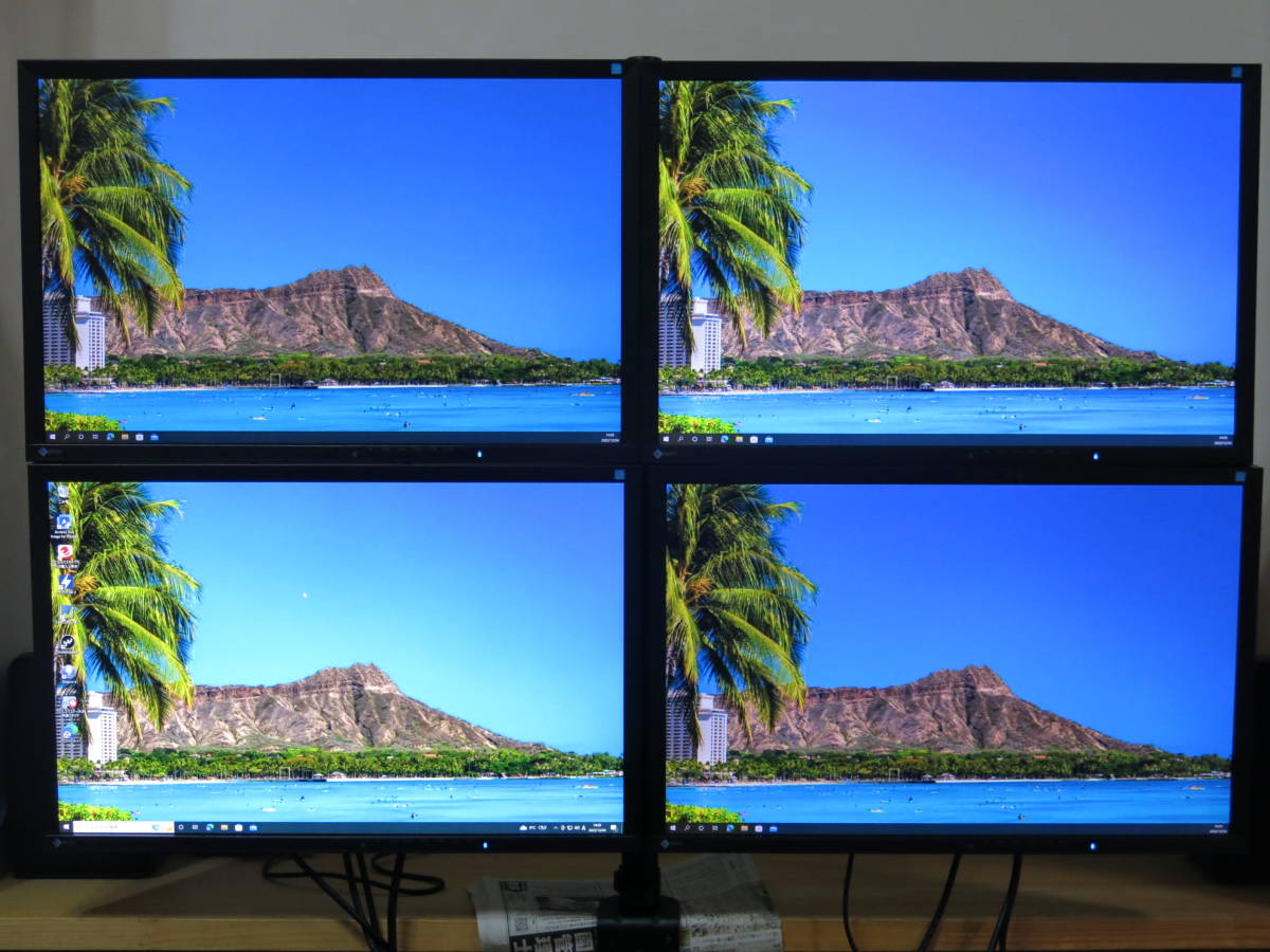 ★☆EIZOのEV2436を4台をモニターアームで!!☆★ 