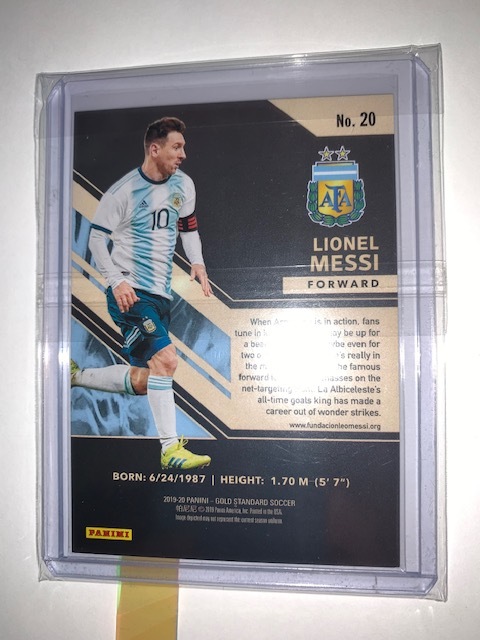 1/6 リオネル・メッシ アルゼンチン代表 アルゼンチン代表 LIONEL MESSI リオネル・メッシ PANINI GOLD