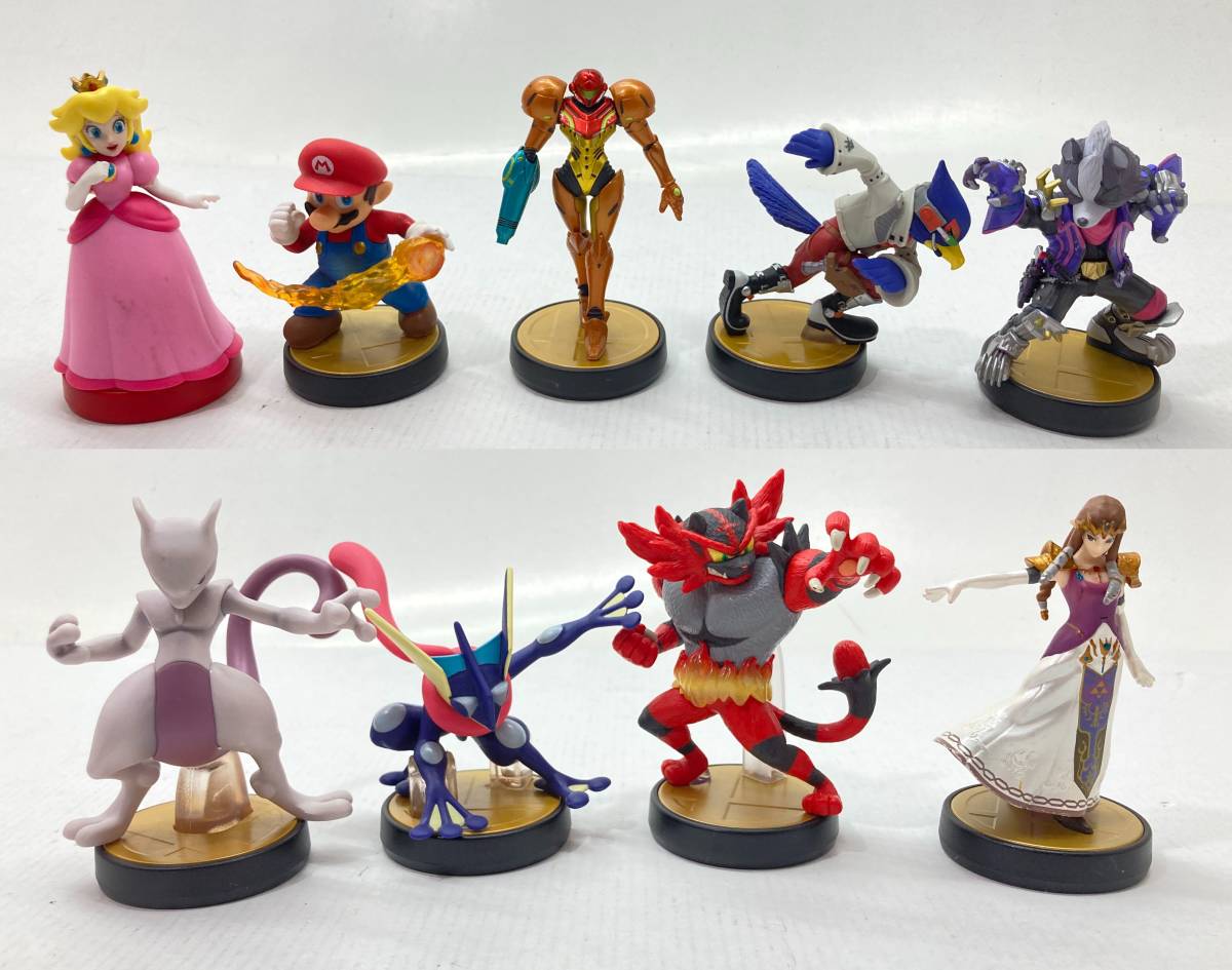4340】[1円~]Nintendo amiibo アミーボ スマブラシリーズ 9点まとめ