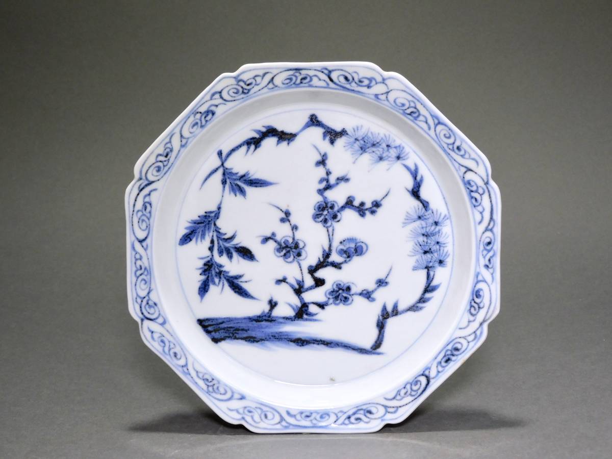 文化遺産オンライン | 古伊万里 -染付松竹梅文の中古品・新品・未使用 2026年最新Yahoo!オークション 2客組 古伊万里染付松竹梅文輪花なます皿 染付 染付松竹梅唐草文大皿 古美術 KATAKAGO_TOKYO 五客 七寸皿(径22.5㎝) 染付松竹梅図 A 鍋島松竹梅染付大皿（大）