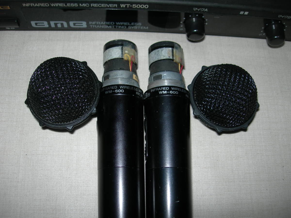 ☆ 赤外線ワイヤレスマイク（BMBWM-600）2本、赤外線レシバー（BMBWT