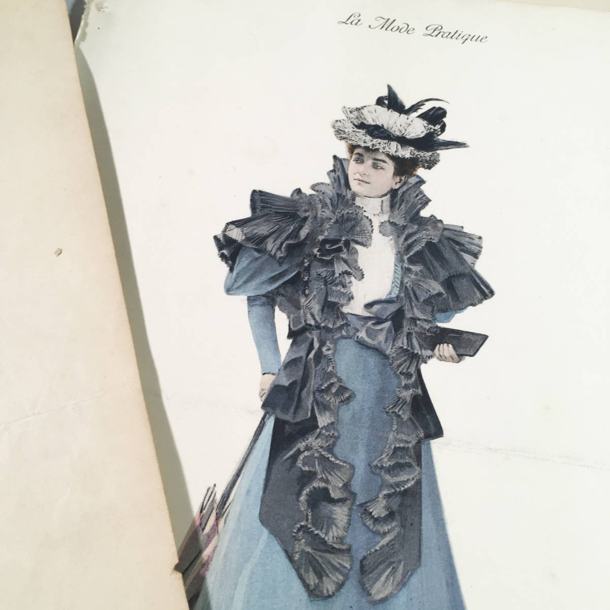 フランスアンティーク モード誌 1895/1896年 ファッションプレート 5枚 