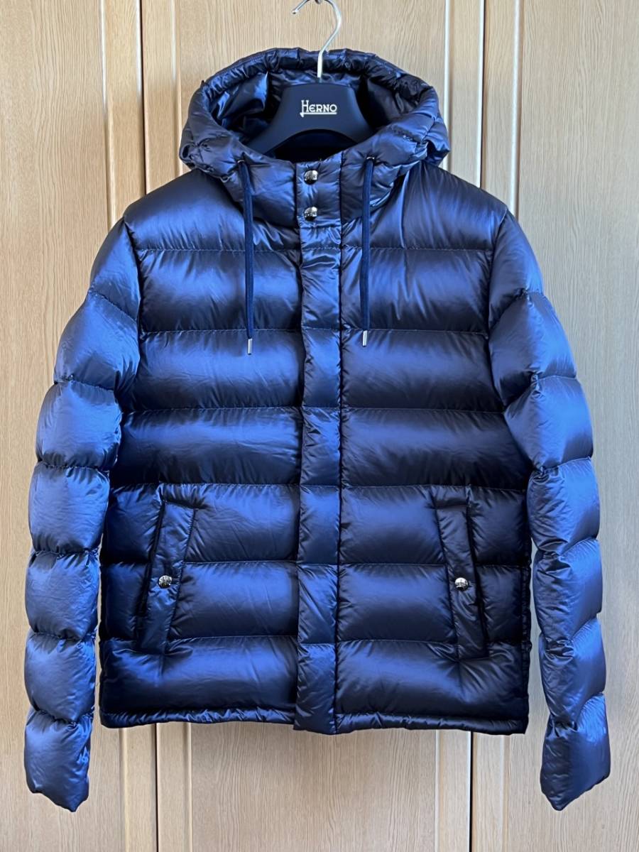 HERNO ヘルノ RESORT リゾート 20デニール フーディ ライトダウンジャケット PI073UR ネイビー 48 純正ハンガー付 HERNO ヘルノ HERNO（ヘルノ）RESORTリゾート ブルゾン ウォーターレペレントナイロン メンズ