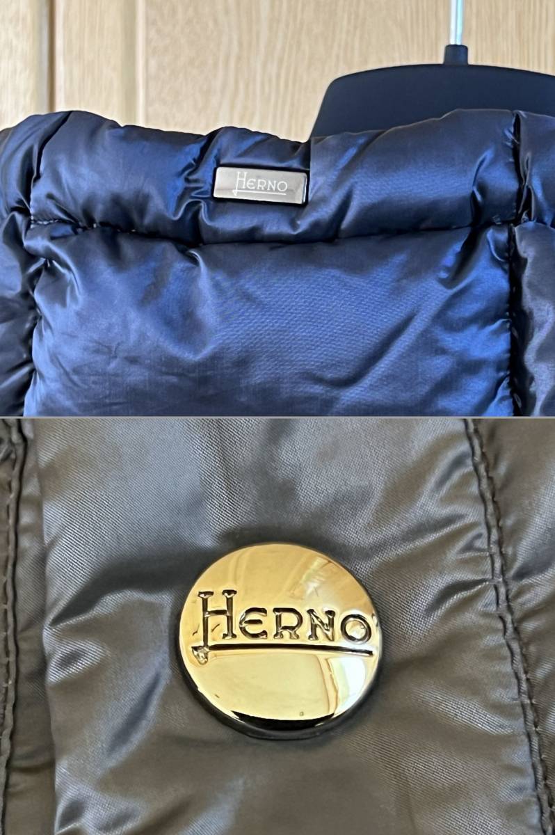 HERNO ヘルノ RESORT リゾート 20デニール フーディ ライトダウンジャケット PI073UR ネイビー 48 純正ハンガー付 HERNO ヘルノ HERNO（ヘルノ）RESORTリゾート ブルゾン ウォーターレペレントナイロン メンズ