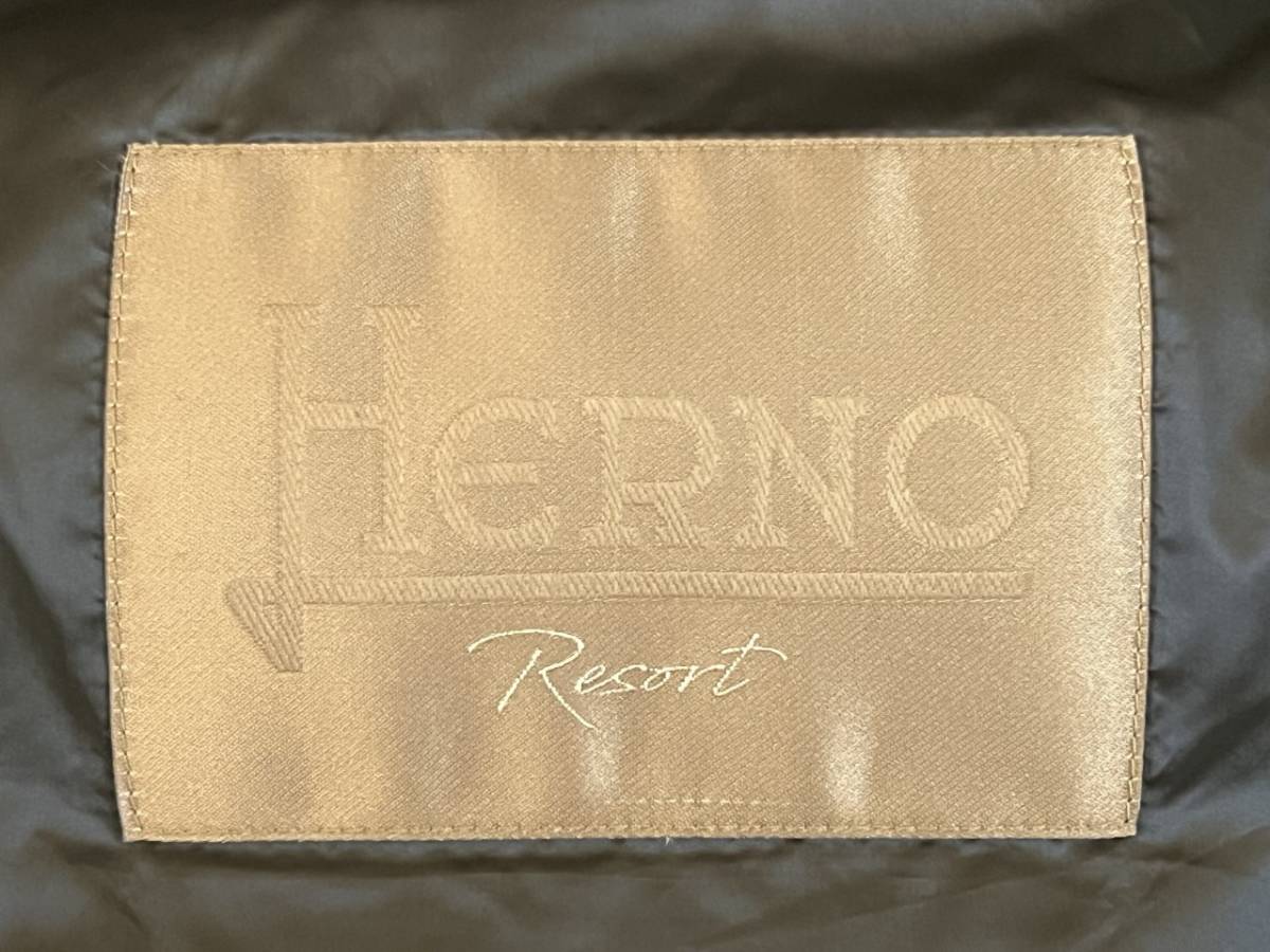 HERNO ヘルノ RESORT リゾート 20デニール フーディ ライトダウンジャケット PI073UR ネイビー 48 純正ハンガー付 HERNO ヘルノ HERNO（ヘルノ）RESORTリゾート ブルゾン ウォーターレペレントナイロン メンズ