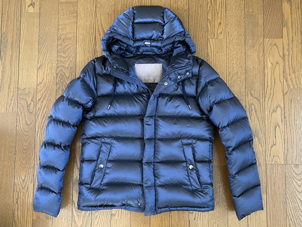 HERNO ヘルノ RESORT リゾート 20デニール フーディ ライトダウンジャケット PI073UR ネイビー 48 純正ハンガー付 HERNO ヘルノ HERNO（ヘルノ）RESORTリゾート ブルゾン ウォーターレペレントナイロン メンズ