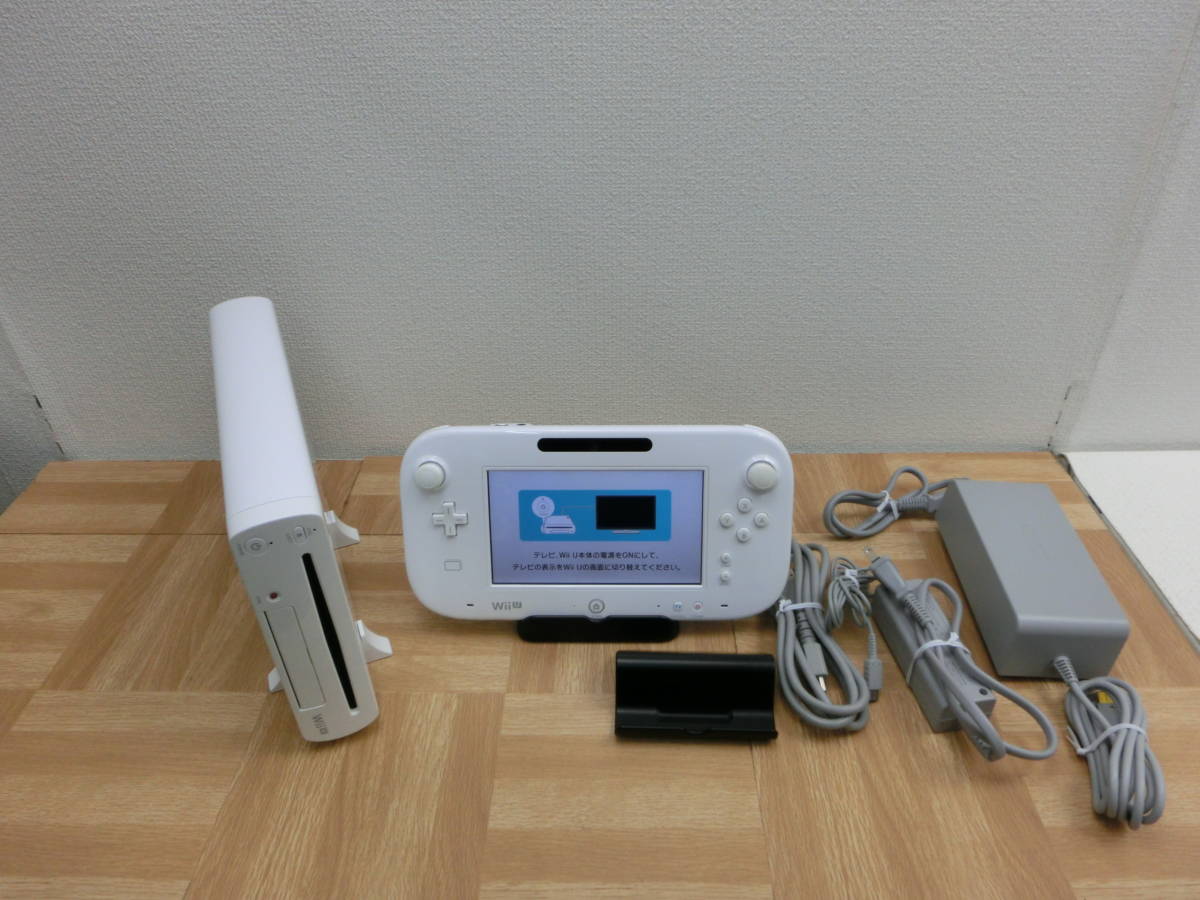 定番人気，人気SALE kme/391762/2212/ニンテンドー WiiU 本体 ゲームパッド WUP-010 WUP-101 32GB /初期化のみ/ジャンク扱い(Wii U本体)｜売買されたオークション情報、yahooの商品情報をアーカイブ公開 - オークファン Wii U本体