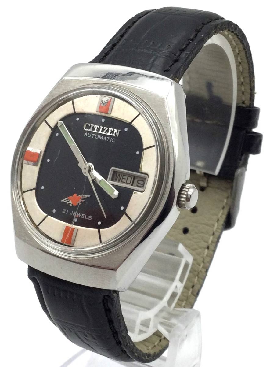 動作品【 CITIZEN AUTOMATIC 自動巻き 腕時計 】シチズン 