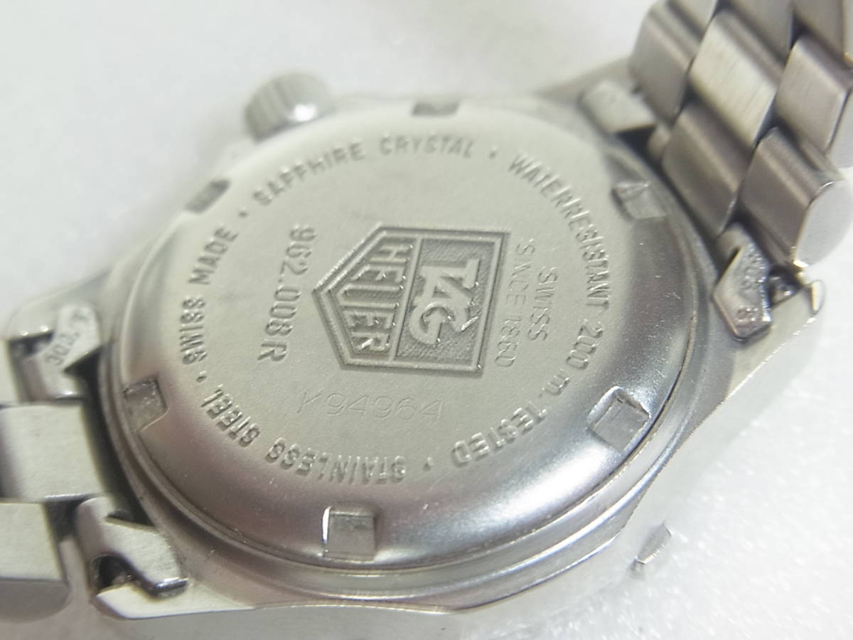 6137 TAG HEUER タグホイヤー 962.008R レディース クォーツ 電池交換 