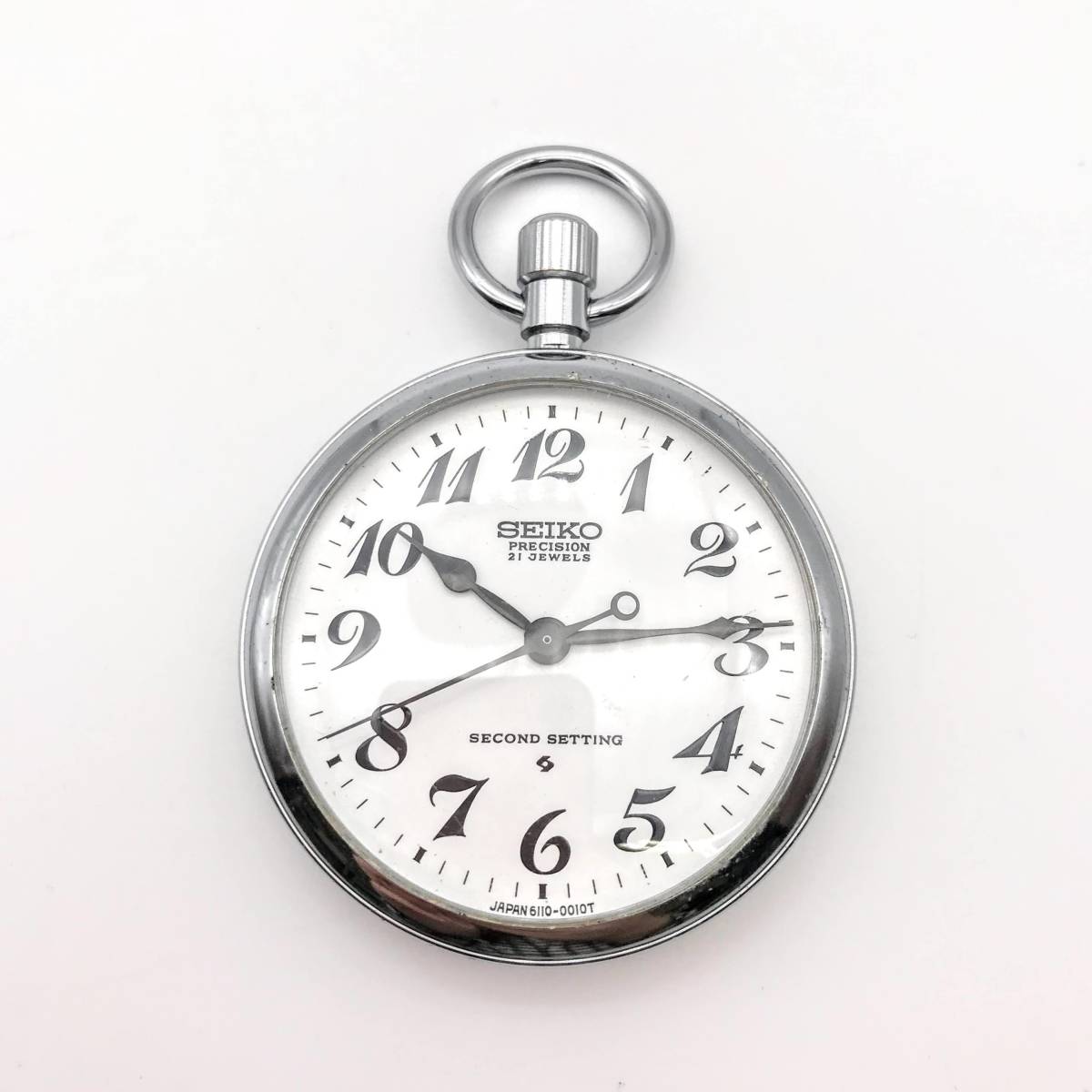 や[FY723] 1円スタート！ SEIKO セイコー PRECISION 21石 懐中時計 