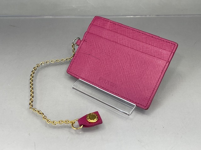 プラダ PRADA 1MH132 パスケース付 二つ折レザー長財布 ダブルホック 