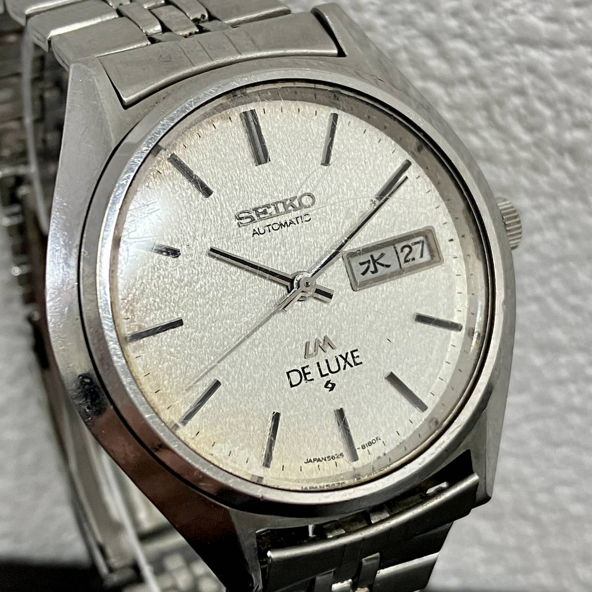 ジャンク品】SEIKO 5626-8140 腕時計 自動巻き セイコー 白文字盤 