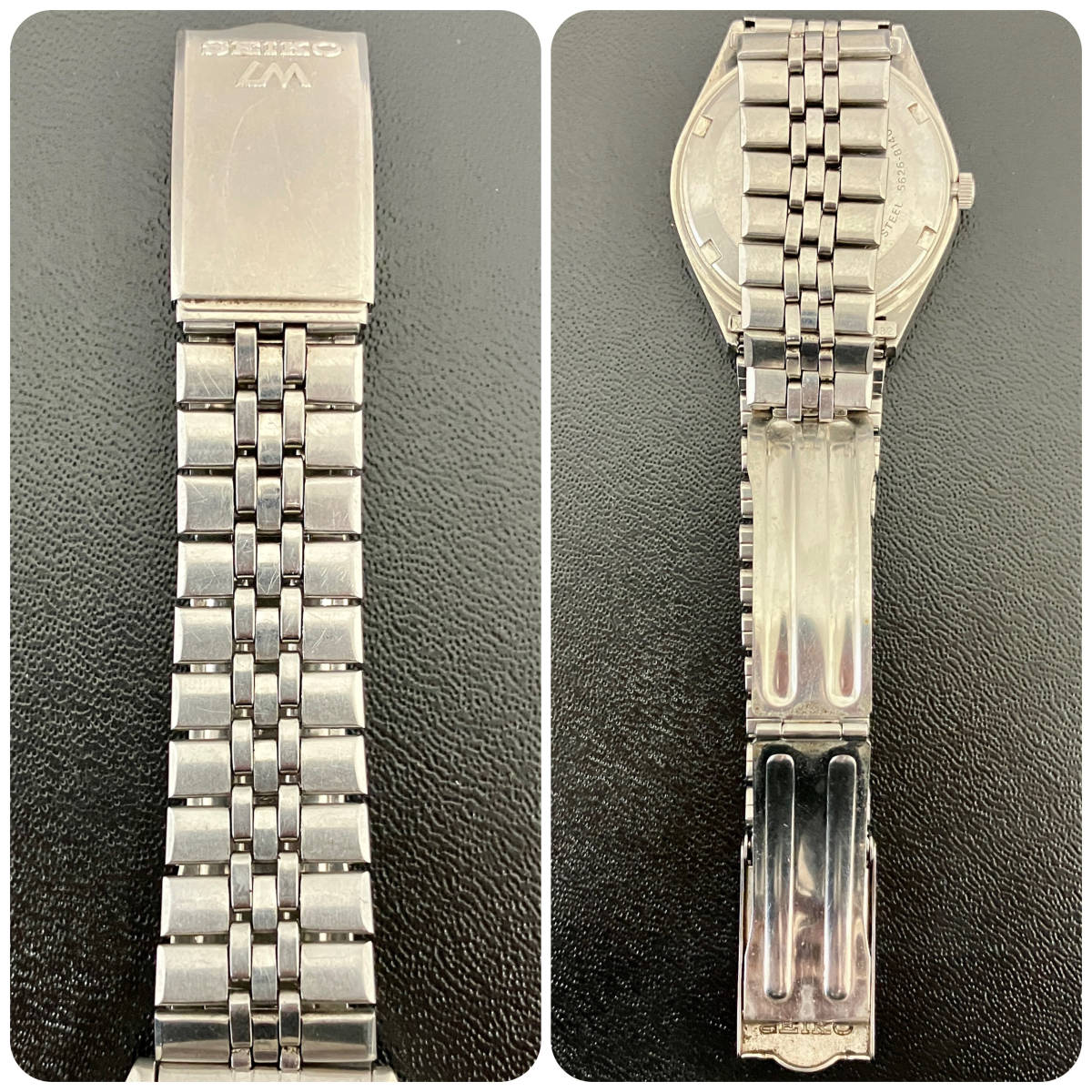 ジャンク品】SEIKO 5626-8140 腕時計 自動巻き セイコー 白文字盤 