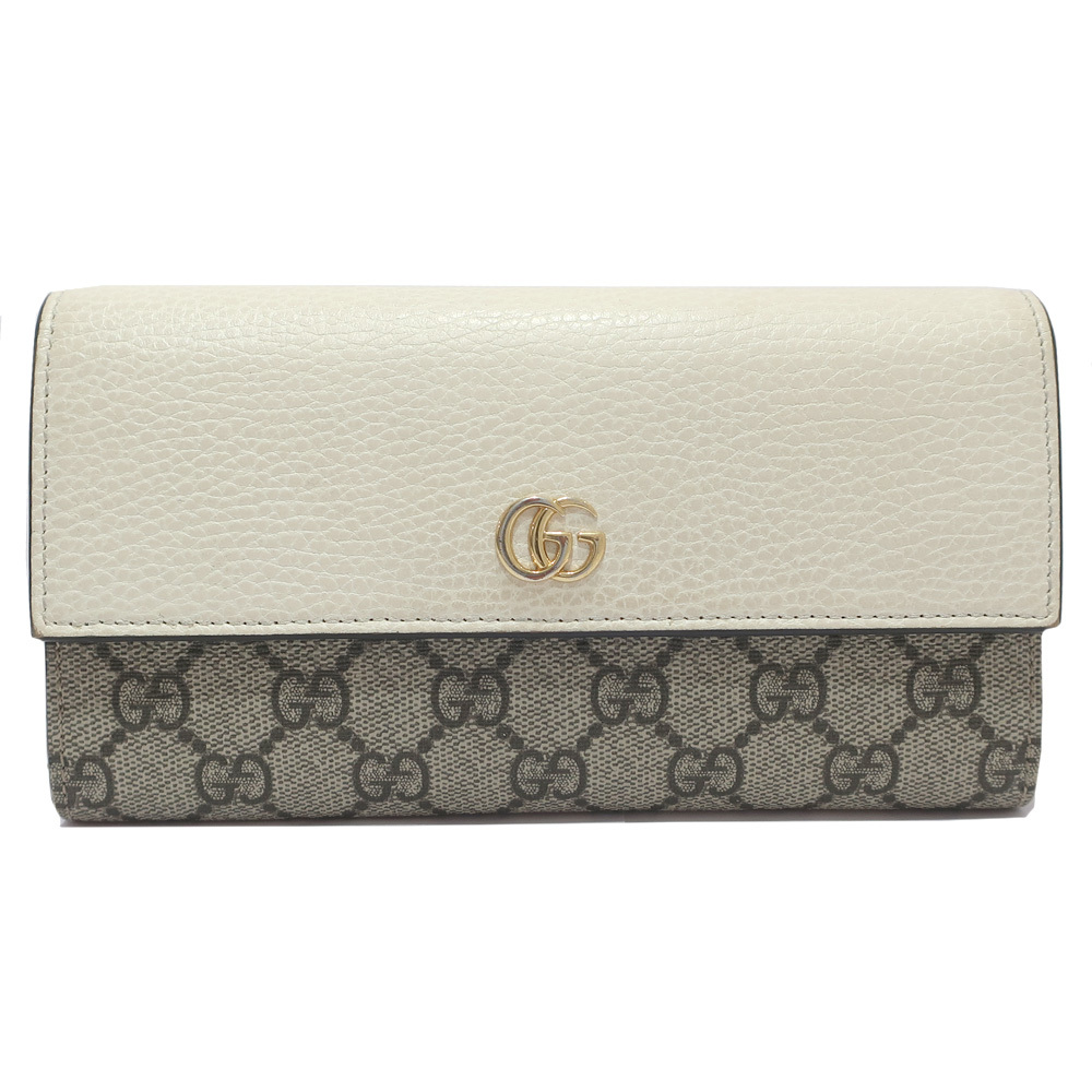 栄】グッチ GUCCI 長財布 コンチネンタルウォレット GGスプリーム 