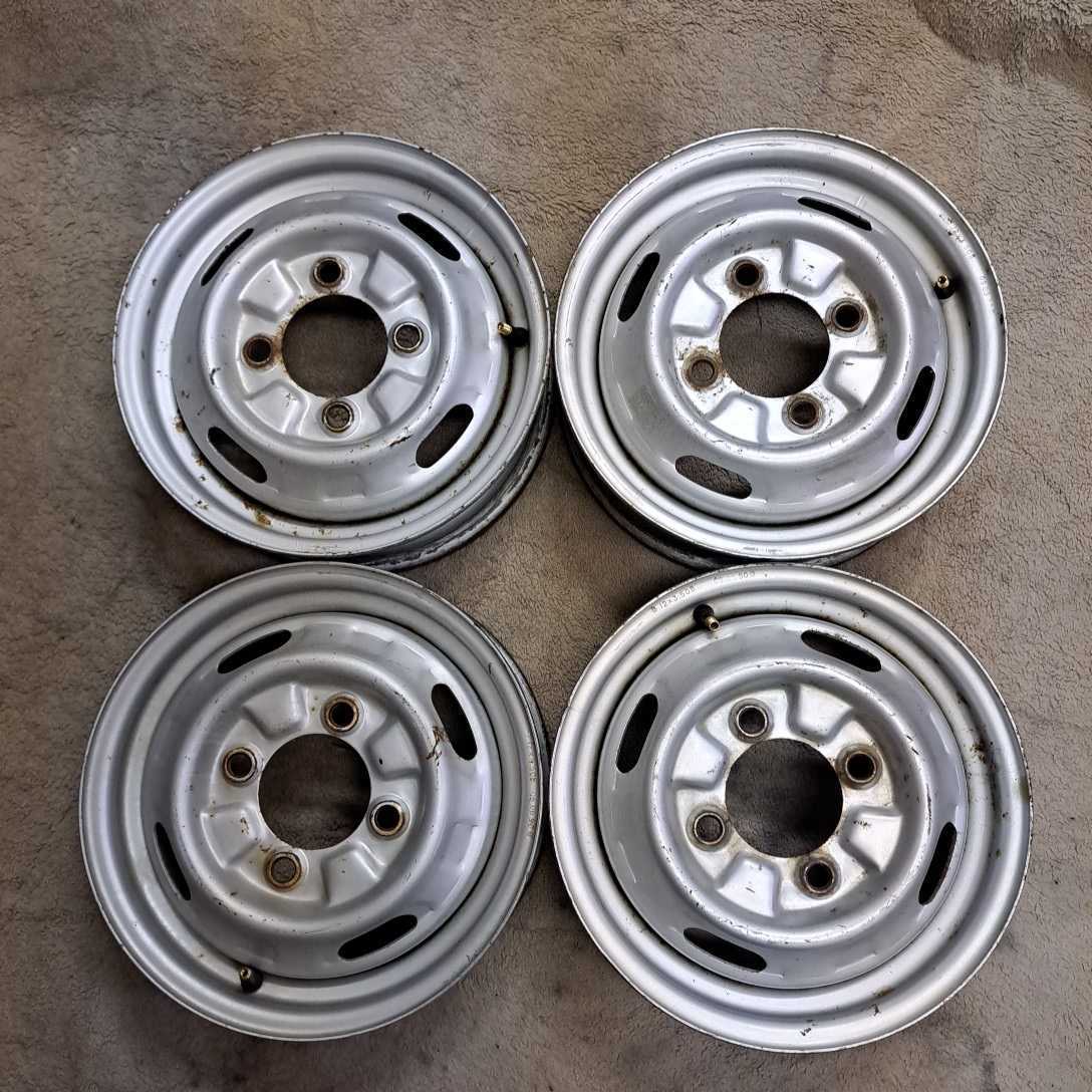 大得価，格安 旧車 当時物 12インチスチールホイール PCD 114 3 4H 3.5J キャリィ サニートラック ミニキャブ等 4本セット(社外品)｜売買されたオークション情報、yahooの商品情報をアーカイブ公開 - オークファ 4穴