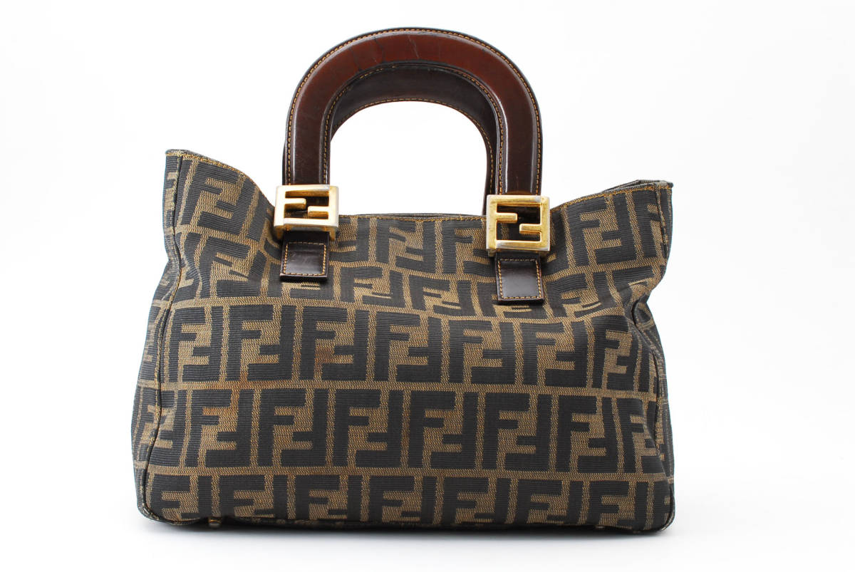 1円スタート】FENDI ヴィンテージ フェンディ ズッカ キャンバス
