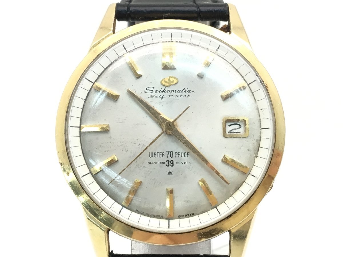 SEIKO セルフデータ J13.083 39石 自動巻き 腕時計 メンズ 稼働 SEIKO セルフデータ J13.083 39石 自動巻き 腕時計 メンズ 稼働
