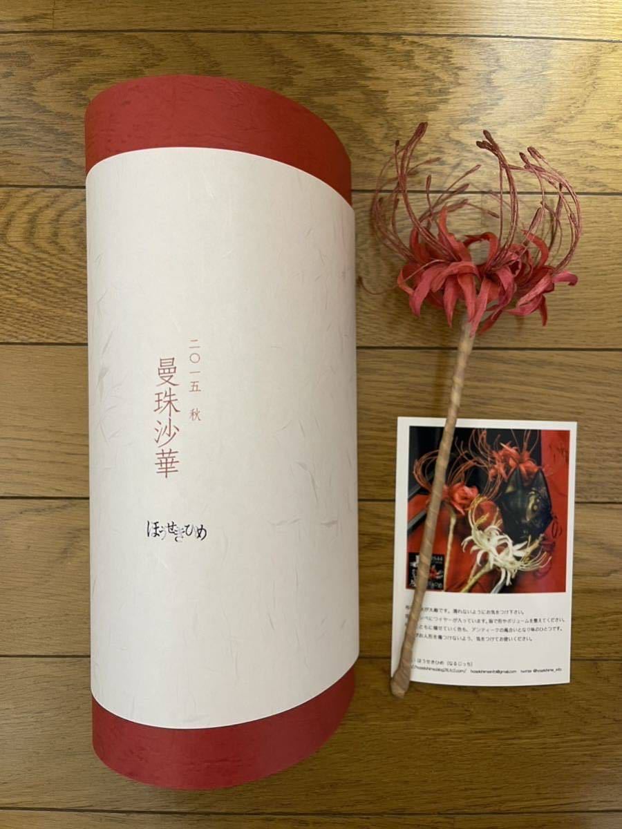 肉筆日本画 彼岸花、曼珠沙華 作家銘有り 肉筆日本画 彼岸花、曼珠沙華