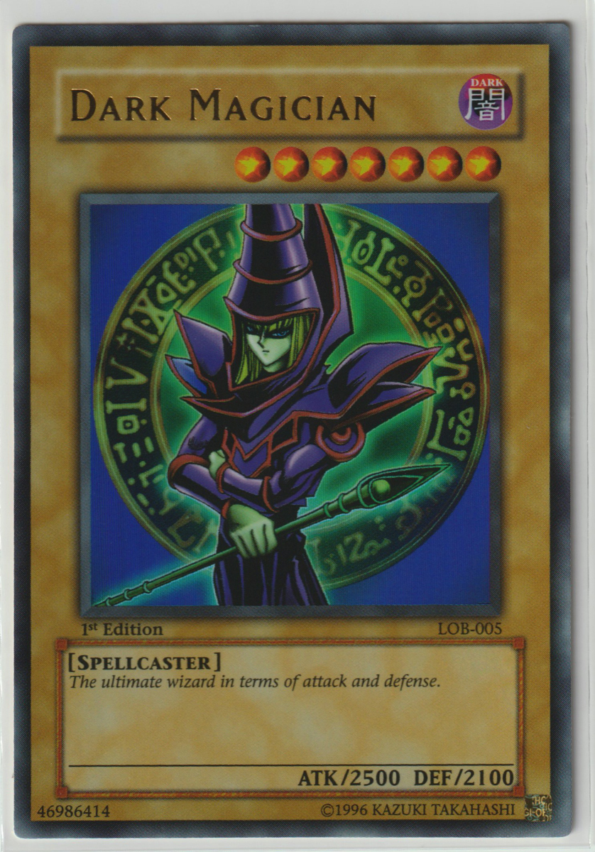 【PSA9】ブラック•マジシャン 旧アジア LOB-005 遊戯王 ブラック・マジシャン 英語 LOB 1st PSA9 PSA9ブラック