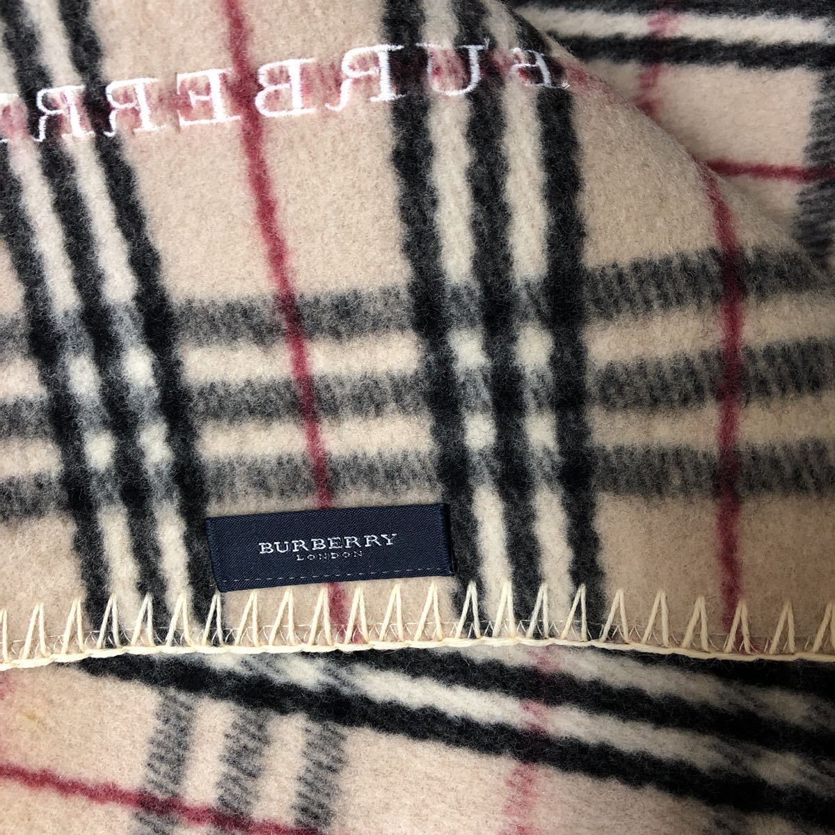 BURBERRY バーバリー ハーフケット 140×100㎝ ウール100％ 西川産業 
