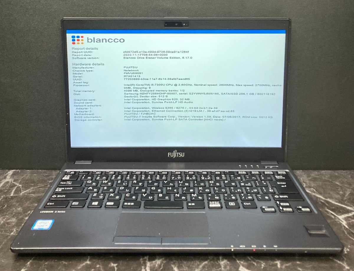 1円～ □ジャンク 富士通 LIFEBOOK U937⁄R ⁄ 第7世代 ⁄ Core i5