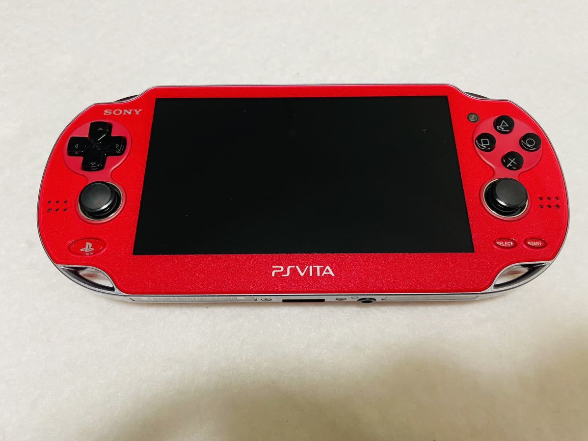 ☆新品同様 完品☆PlayStation Vita PCH-1000 ZA03 SONY コスミックレッド PS VITA 画面傷無し 動作良好 Vita PCH-1000 PS Select コズミック Excellent