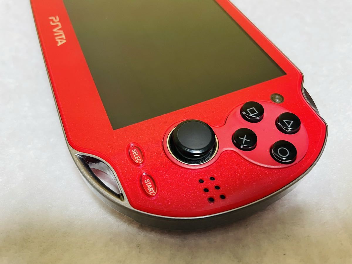 ☆新品同様 完品☆PlayStation Vita PCH-1000 ZA03 SONY コスミックレッド PS VITA 画面傷無し 動作良好 Vita PCH-1000 PS Select コズミック Excellent