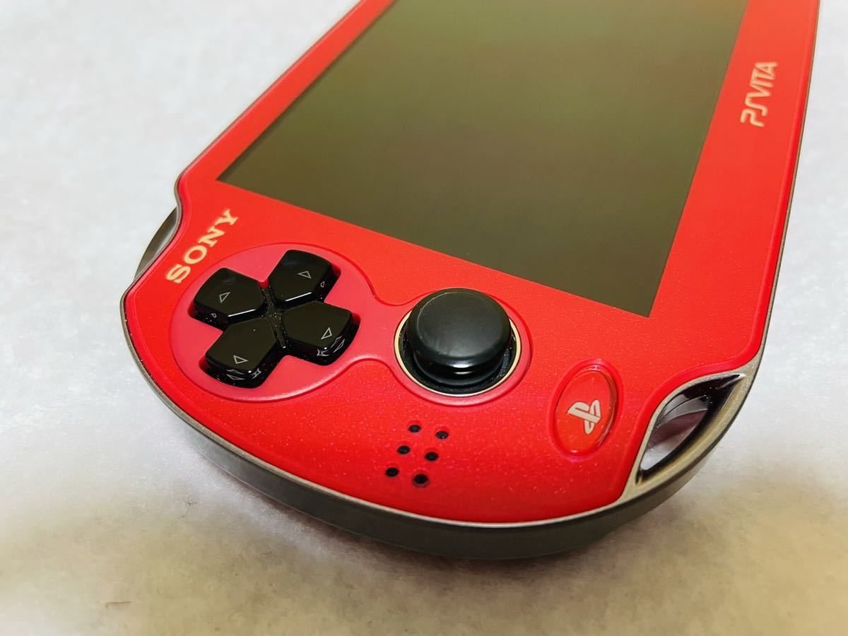☆新品同様 完品☆PlayStation Vita PCH-1000 ZA03 SONY コスミックレッド PS VITA 画面傷無し 動作良好 Vita PCH-1000 PS Select コズミック Excellent
