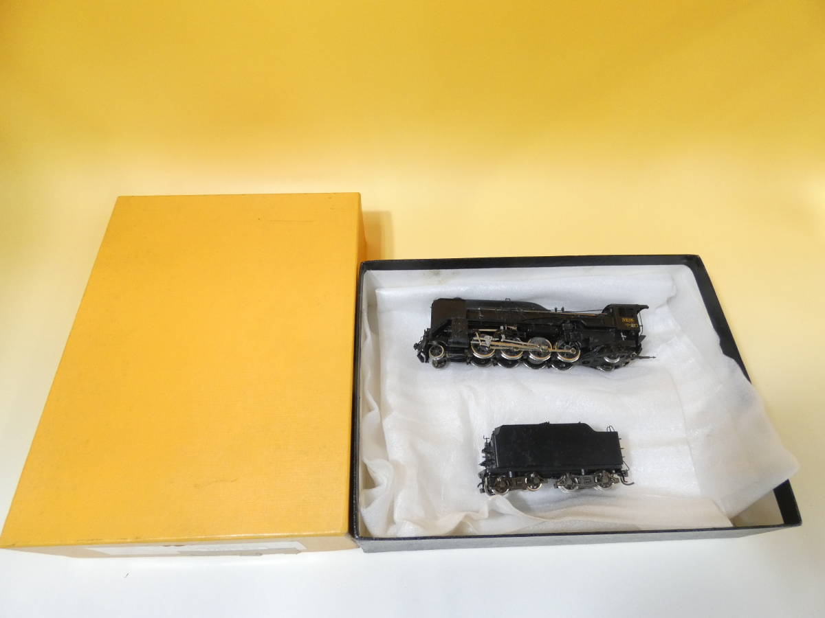 【ジャンク扱い】HOゲージ　Adachi　アダチ　ベーシックキット　蒸気機関車　D51半流型？　組立済み　1円スタート【鉄道模型】J1　S5904