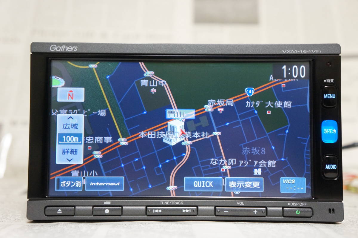 管理番号[R4122715]新品アンテナ付き　VXM-164VFi ホンダ純正　SDナビ　フルセグ Bluetooth 　2015年　動作不良の場合は返金保証付き