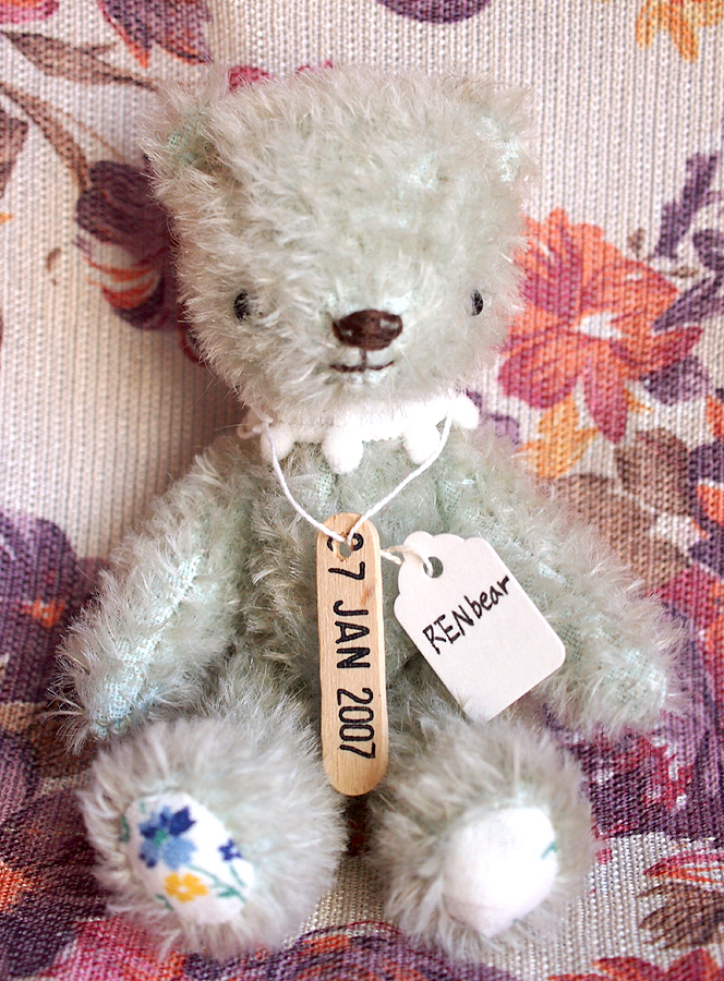 REN bear 作家ベア モヘア テディベア 15cm 【公式通販】