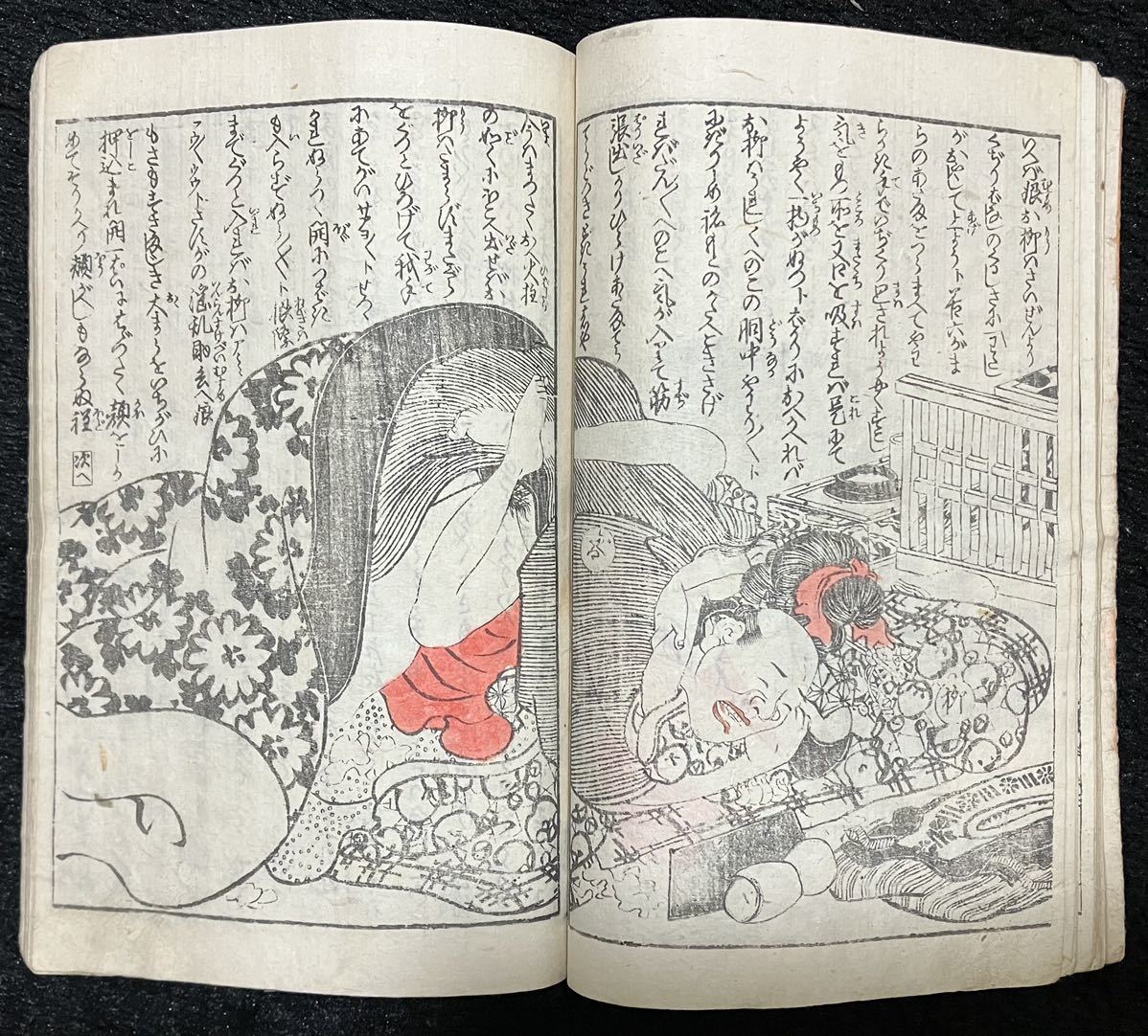 &&真作/江戸期春画「千種花二羽蝶々」三篇 淫水亭 浮世絵 和本 艶本 枕