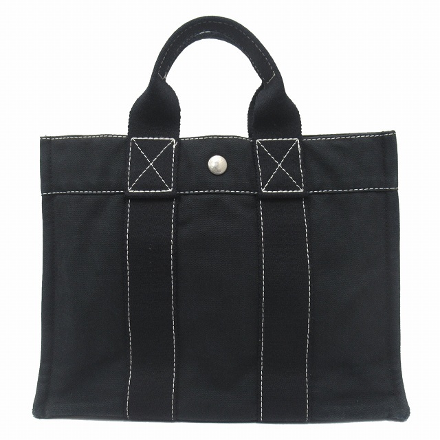 エルメス HERMES ドーヴィルPM キャンバス トート ハンド バッグ